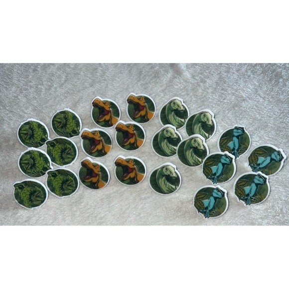 22, plastic dinosaur rings - Picture 1 of 4